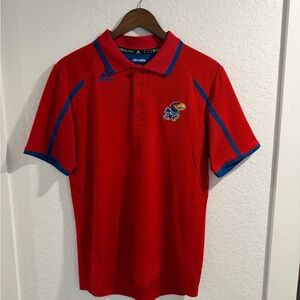 Adidas Climalite Kansas Jayhawks KU polo